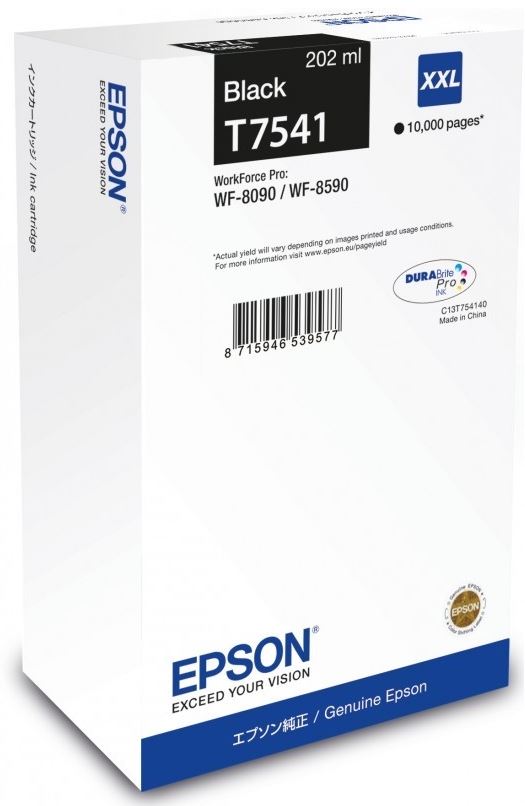Epson Ink Cartridges Black 202ml XXL WF-8090 / WF-8590 10000 pages