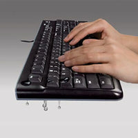 Logitech K120 Full-Size Wired USB Keyboard Spill-Resistant QWERTY Black - Image 2