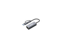 Mecer USB3.1 Type C to Gigabit LAN Adaptor with C to A Converter.