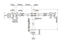 Equip Brack, Desk 13"-27" Articulating D