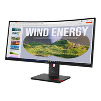 Lenovo ThinkVision T34WD-40 34-inch WQHD 21:9 120Hz Curved USB-C Docking Monitor VA Panel - Image 2