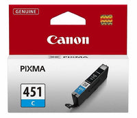 Canon-Ink-CLI-451 C-iP7240/ MG5440/ MG5540/MG5640/ MG6340/MG7140/MG7540/ MX924/ IX6840/ iP8740- Yield 332