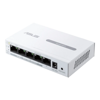 ASUS ExpertWiFi EBP15 5-Port GbE Smart Managed PoE+ Switch White