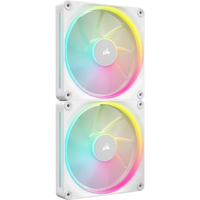 Corsair iCUE LINK LX140 RGB 140mm PWM Case Fan White Dual Pack