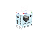 Verbatim Gan Iii Universal Travel Adapter UTA-06 With 2 X USB-C Pd 100W & Qc 4+ / 2 X USB