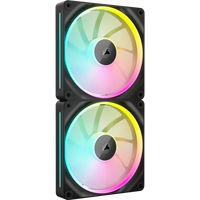 Corsair iCUE LINK LX140 RGB 140mm PWM Case Fan Black Dual Pack