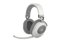 HS65 Wireless Premium White Headset, 50mm Audio Drivers, Omnidirectional Mic - PC/PS