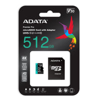 ADATA Micro SDXC 512GB UHS-I U3 V30 CL10