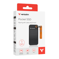 VERBATIM Pocket SSD USB 3.2 Gen 2 1TB Black/Orange
