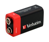 Verbatim 9V Battery Alkaline (1 Battery Per Pack)