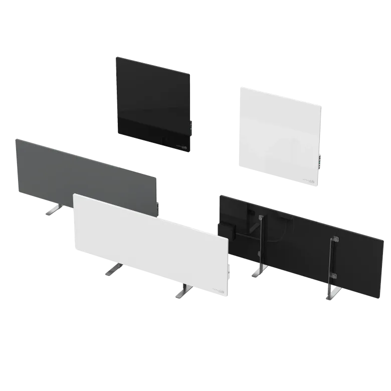 AENO Premium Eco Smart Heater, 700W, Tempered glass, Infrared+convection heating type, Plug type: South