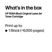 HP 508A Black Original LaserJet Toner Cartridge 6 000 pgs - Image 3