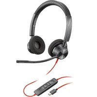 Poly Blackwire 3320 Stereo Microsoft Teams Certified USB-C Headset +USB-C/A Adapter - Image 3
