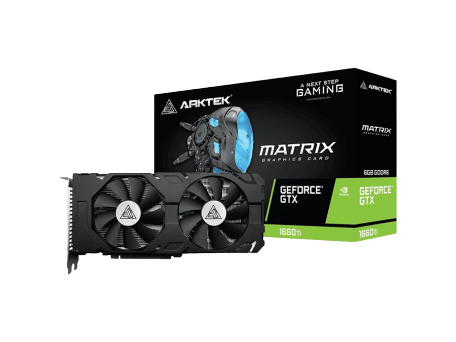 Arktek Geforce GTX1660Ti GDDR6 6GB 192BIT Twin Fans Graphics Card