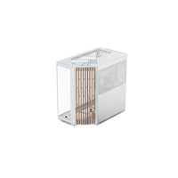 APNX V1 Dual-Chamber Mid-Tower ATX Gaming PC Case White Wood Texture