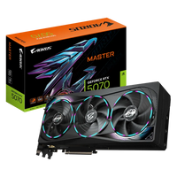 Gigabyte AORUS GeForce RTX 5070 Master 12GB GDDR7 PCIe 5.0 2715MHz RGB Halo Graphics Card
