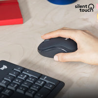 Logitech MK295 Silent Wireless Keyboard and Mouse Combo Full-Size USB (Graphite) - Image 5