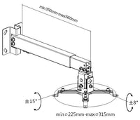 Equip Brack, Projector Ceiling Wall MT B