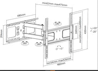 Equip Brack, TV 32"-55" Articulating Wal