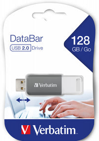 Verbatim Databar USB 2.0 Drive 128GB Grey