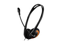 CANYON PC headset HS-01 PC Mic Flat 1.8m Black Orange