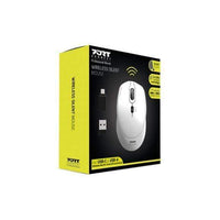 Port Sedona Silent Wireless Mouse 2.4GHz 1600 DPI Ambidextrous USB-A USB-C 20m Range Black - Image 3