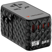 Verbatim Charge 'n' Travel Adapter Diamond 85W Retractable Cable CNT-02