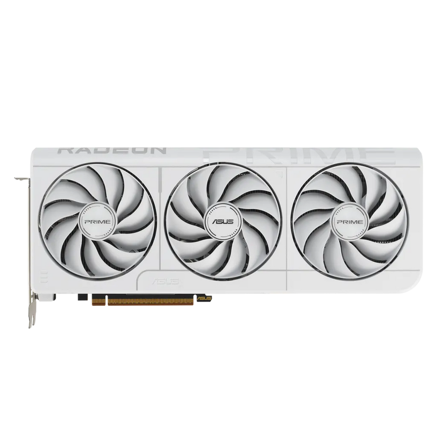 ASUS Prime Radeon RX 9070 XT OC White Edition 16GB GDDR6 Graphics Card PCIe 5.0 256-bit 3030MHz Boost 1x HDMI