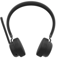 Lenovo Wireless Bluetooth On-Ear Headset 60H Battery Noise-Cancelling Microphone Black