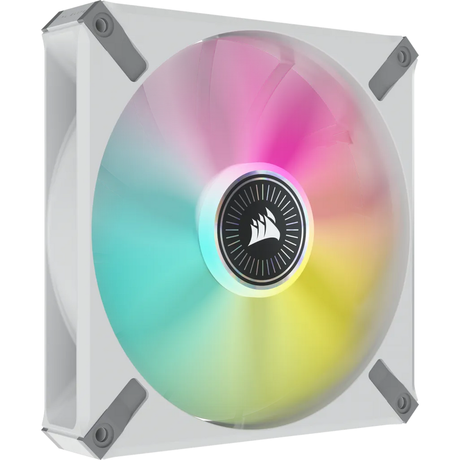 Corsair iCUE ML140 RGB ELITE 140mm Magnetic Levitation Fan White 2-Pack