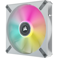 Corsair iCUE ML140 RGB ELITE 140mm Magnetic Levitation Fan White 2-Pack - Image 2