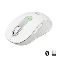 Logitech Signature M650 Wireless Silent Mouse Dual Connectivity 4000 DPI (White)