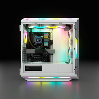 Corsair iCUE 5000T RGB Mid-Tower ATX PC Case with Tempered Glass (White) - Image 4