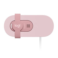 Logitech Brio 100 Full HD 1080p Webcam USB Built-in Microphone Privacy Cover Rose - Image 5