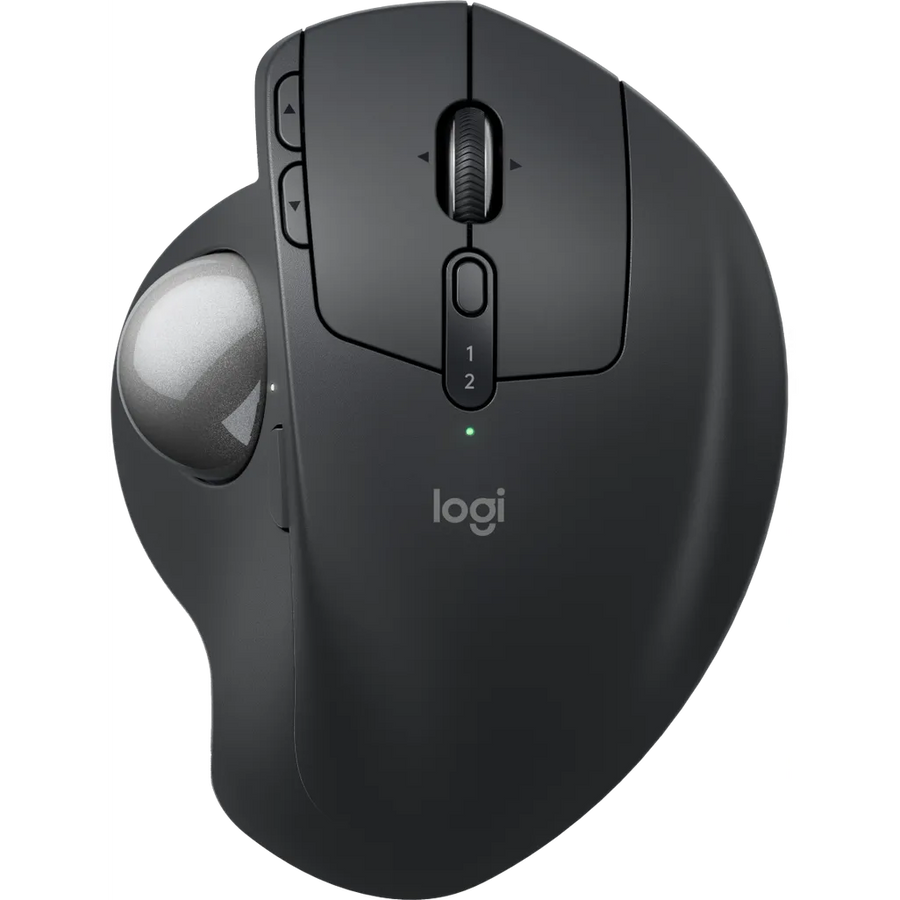 Logitech MX ERGO S Advanced Wireless Trackball Mouse 2048 DPI Bluetooth USB RF Black