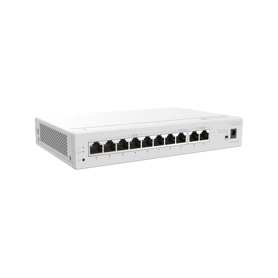Huawei S380-S8P2T 2x GE WAN 8x GE LAN 124W PoE+ Gigabit Ethernet Switch