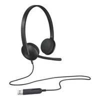 Logitech H340 USB Wired Headset Stereo Noise-Canceling Mic Plug-and-Play 1.8m Cable Graphite - Image 3