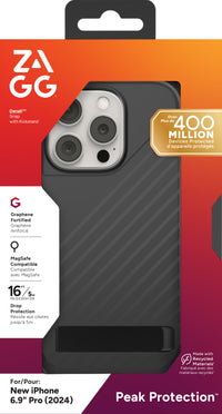 ZAGG Denali Snap KS Black Stand Case for iPhone 16 Pro Max MagSafe Compatible - Image 4
