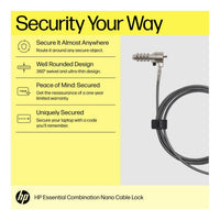 HP Accessories HP Essential Nano Combination Cable Lock - Image 4