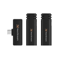 NearStream AWM10T-P Dual Mini Wireless Clip-on Microphones 2TX+1RX USB-C 2.4GHz 35ft Range
