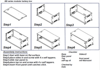 BAT BOX BLACK 4 x 200A - Adjustable Feet units