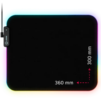 Lorgar Steller 913, Gaming mouse pad, High-speed surface, anti-slip rubber base, RGB backlight, USB - Image 2