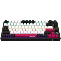LORGAR KBP7075W, Wireless 75% Mechanical Gaming Keyboard Pro, Black/red, EN layout
