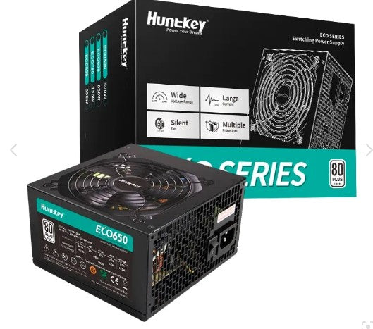 HUNTKEY POWER SUPPLY 650W ECO 80PLUS