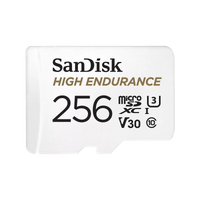 Sandisk High Endurance 256GB Class 10 MicroSDXC Card with Adapter