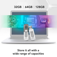 LEXAR 128GB V100 USB 3.0 JUMP DRIVE