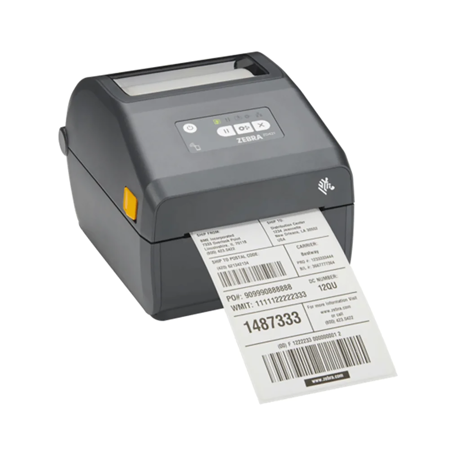 Zebra ZD421 Thermal Transfer Label Printer 203dpi 152mm/s USB Bluetooth 5.0 Grey
