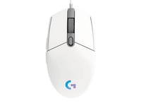 Logitech Gaming G102 LightSync RGB Mouse 200DPI to 6000DPI adjustable optical sensor, White
