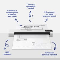 Epson WorkForce DS-70 Portable Mobile Scanner - Image 2