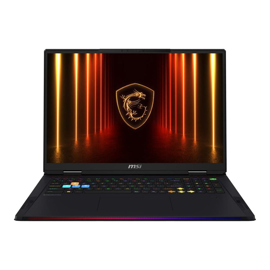 RAIDER 18 HX AI A2XWIG-265ZA | INTEL CORE ULTRA 9 285HX | DDR 5 64GB 6400MHz (2x 32GB) | 2TB NVME PCIE SSD (1x 2TB) | RTX 5080 GDDR7 16GB | 18" UHD+ (3840*2400) 120Hz MINILED | WINDOWS 11 HOME| TITAN GAMING BACKPACK | CORE BLACK | 2 YEAR WARRANTY